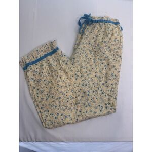 MIX IT Blue Yellow Stars lounge pants pajama pjs bottoms L Old Navy Lounge Pants